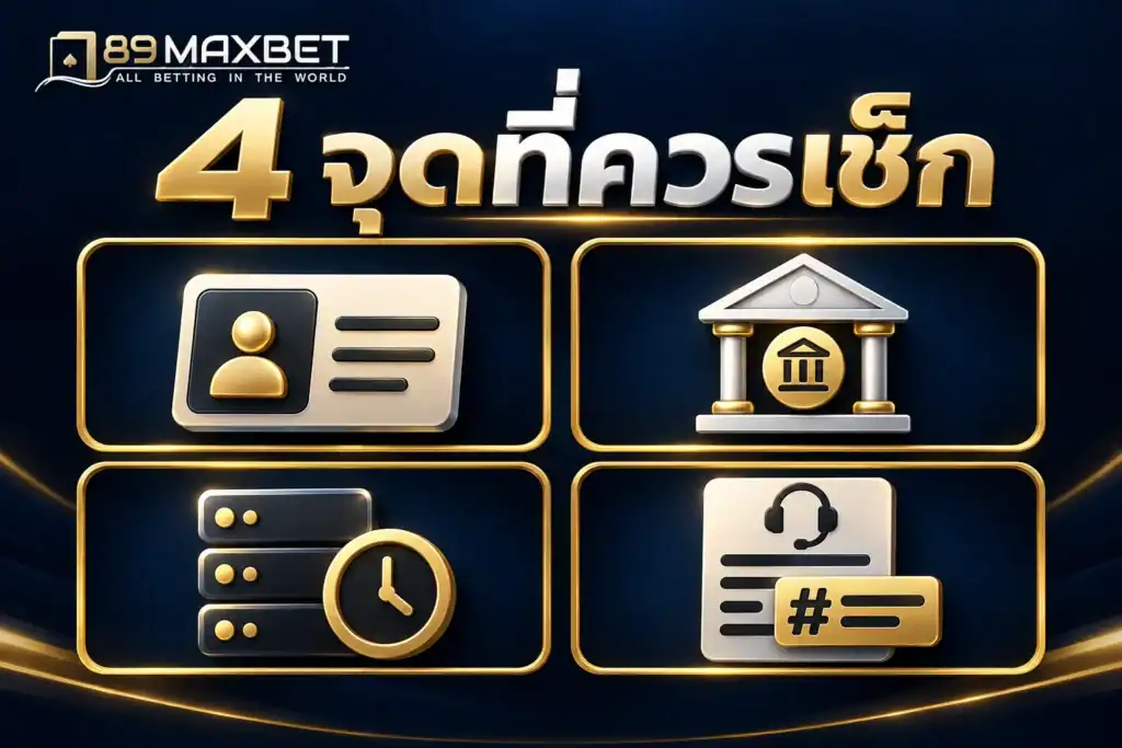 สรุป 4 จุดที่ควรเช็กเมื่อรายการฝากถอนออโต้ล่าช้า